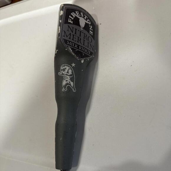 Firestone Walker Brewing Beer Tap Handle Nitro Merlin Milk Stout California - Picture 2 of 5
